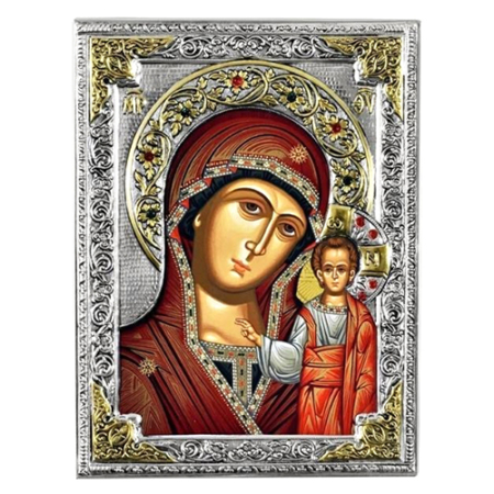 Icon of Virgin Mary of Kazan G Series, Spiritual Artwork