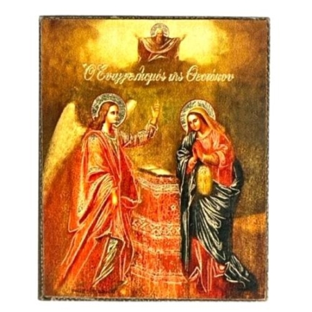 Icon of The Annunciation Magnet S Series, Religious Artwork