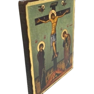 Icon of The Crucifixion SW Series (Standard Style), Side view, Orthodox Artwork