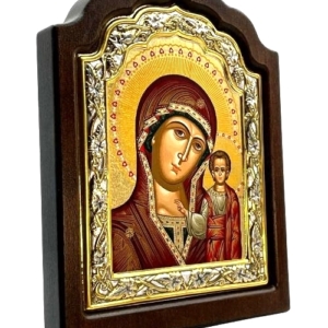 Icon of Virgin Mary of Kazan C Series Sideview, Spiritual Artwork