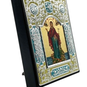 Icon of Virgin Mary Athonitissa ME Series Sideview, Orthodox Artwork