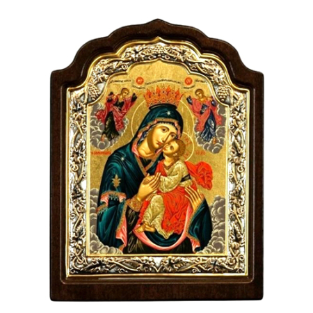 Icon of Virgin Mary Glykofilousa - Sweet Kissing C Series, Spiritual Artwork