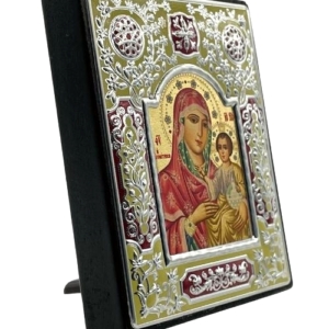 Icon of Virgin Mary of Jerusalem ME Series Sideview, Religious Artwork