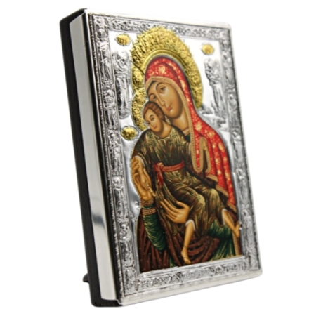 Christian Icon of Virgin Mary Eleousa Mercy Giving