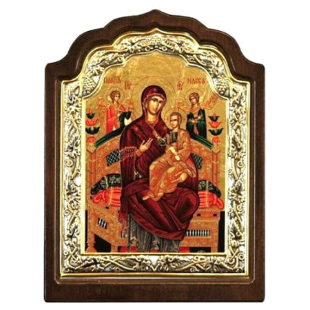 Icon Virgin Mary Pantanassa C Series, Spiritual Artwork