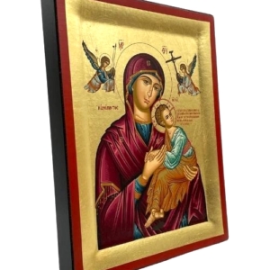 Icon of Virgin Mary of Passion S Series Sideview and Size, Religious Artwork