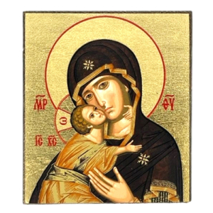 Icon of Virgin Mary of Vladimir S Series Freestanding, Spiritual Artwork