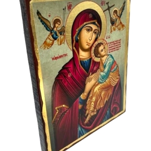 Icon of Virgin Mary of Passion SW Series (Standard Style), Side view, Orthodox Artwork