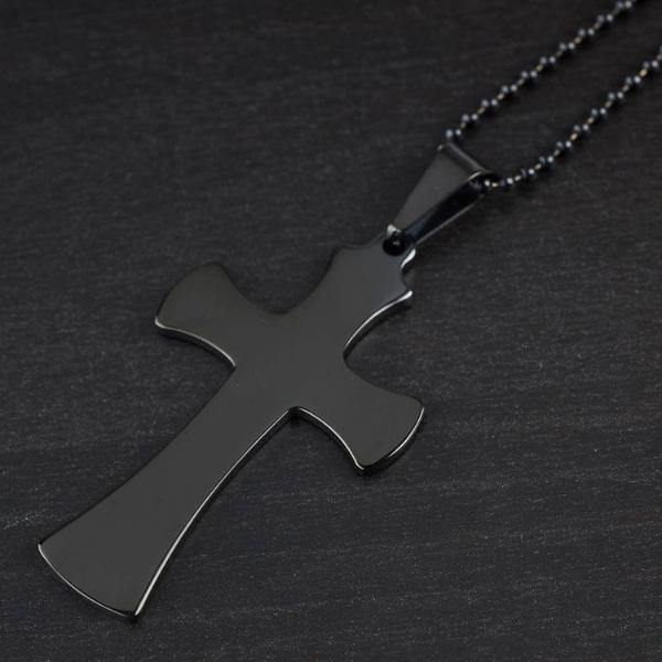 Titanium Cross Necklace - Lambert Jewelers