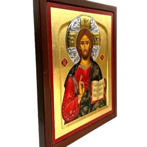 Icon Jesus Christ Pantocrator ES Series Sideview, Spiritual Artwork
