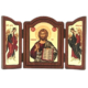 Triptych Icon of Jesus Christ Pantocrator TE Series, Spiritual Artwork