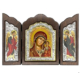 Triptych Icon of Virgin Mary of Kazan T Series, Religious Artwork