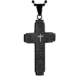 Crucible Men's Stainless Steel Lord's Prayer Cross Pendant Necklace