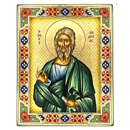 Icon of Apostle Andreas SF Series, Religious Artwork