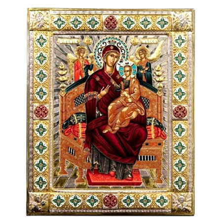 Icon of Virgin Mary Pantanassa GE Series, Spiritual Artwork