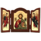 Triptych Icon of Jesus Christ Pantocrator TE Series, Spiritual Artwork