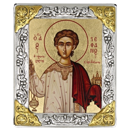 Religious Icon of Saint Stephen, Christian Artwork