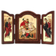 Triptych Icon of Saint George TE Series, Spiritual Artwork