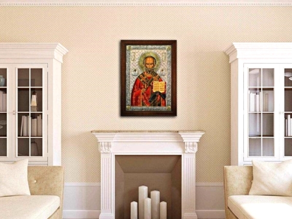 Icon of Saint Nicolaos C Series Lifestyle Picture, Spiritual Artwork