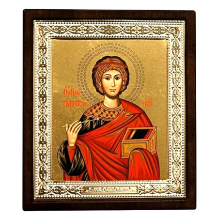 Icon of Saint Panteleimon MR Series, Christian Artwork