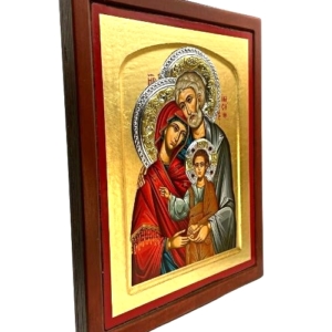 Icon The Holy Family ES Series Sideview and Size, Spiritual Artwork