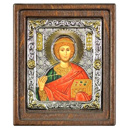 Icon of Saint Panteleimon D Series, Spiritual Artwork