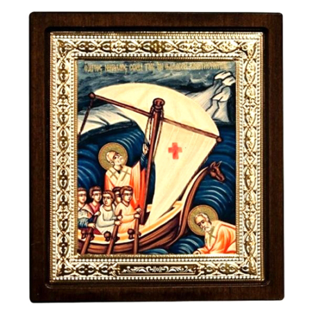 Icon of The Miracle of Saint Nicolaos MR Series, Christian Artwork