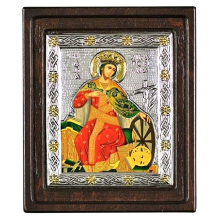 Icon of Saint Catherine D Series, Spiritual Artwork