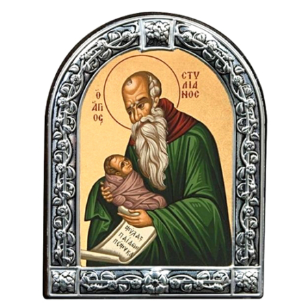 Icon of Saint Stylianos MC Series, Spiritual Artwork