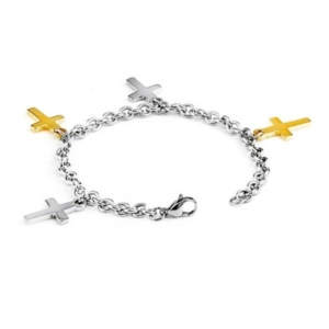 Lobster Clasp, High Polish Finish Stainless Steel Bracelet