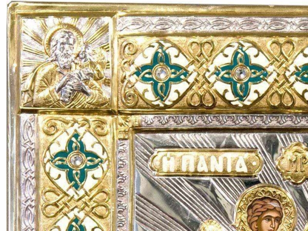Icon of Virgin Mary Pantanassa GE Series Showing Painting Detail