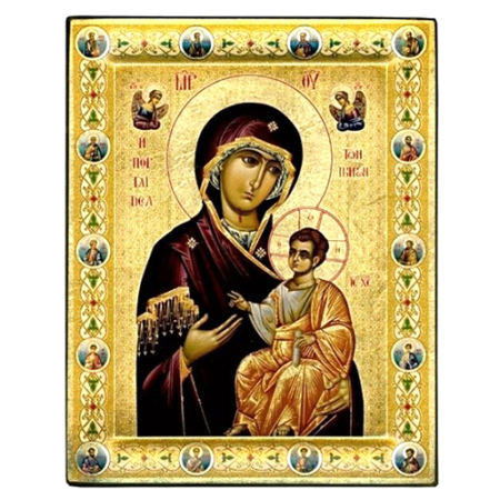 Icon of Virgin Mary Portaitissa SF Series, Religious Artwork