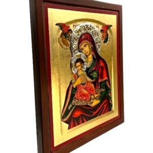 Icon Virgin Mary Vrefokratousa - Child Holding ES Series Sideview, Religious Artwork