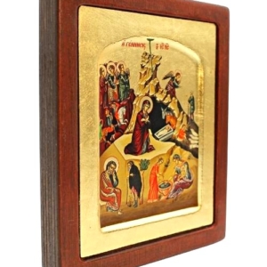 Icon of The Nativity E Series Sideview, Religious Artwork