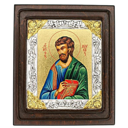 Icon of Saint Lucas D Series, Spiritual Artwork
