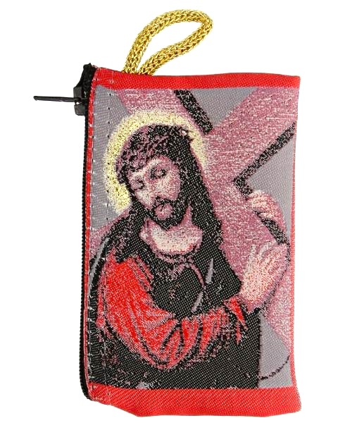 Amazon.com: Catholic Rosary Pouch, Virgin Mary Immaculate Heart &  Miraculous Medal Symbol, 4