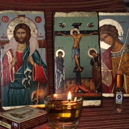 Blessed Anointing Oil in Myrrh  Blessed in Bethlehem — Orthodox Depot