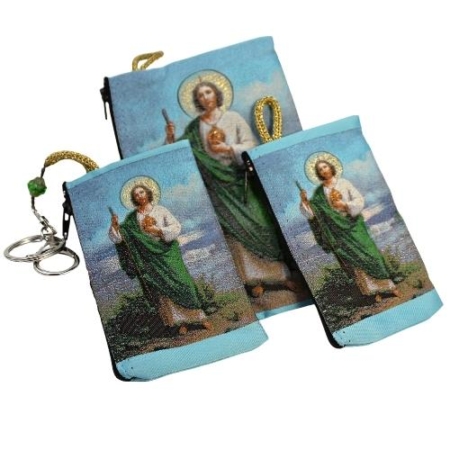 Saint Jude Embroidery Rosary Pouches - Three Variety