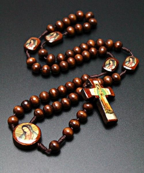 Handcrafted Wooden Rosaries - Our Lady of Guadalupe