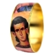 Saint Stefanos Icon Design Bangle Bracelet - Locally Hand Crafted