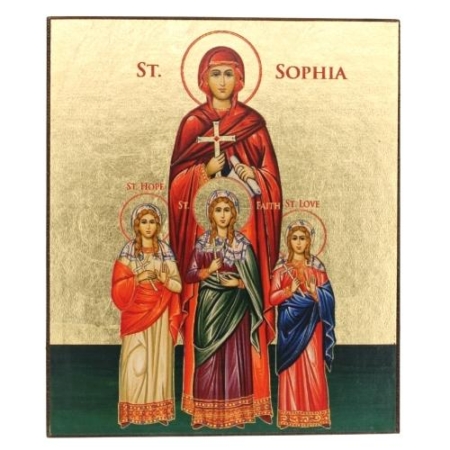 Icon of Saint Sophia Freestanding - Religious Artwork