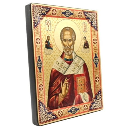Icon Saint Nicholas SF Series Sideview, Religious Artwork