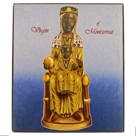 Icon of Virgin of Montserrat Freestanding - Religious Artwork