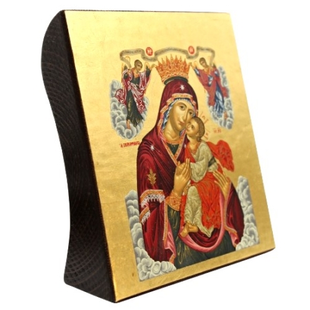 Icon of Virgin Mary Glykofilousa S Series Freestanding - Spiritual Artwork