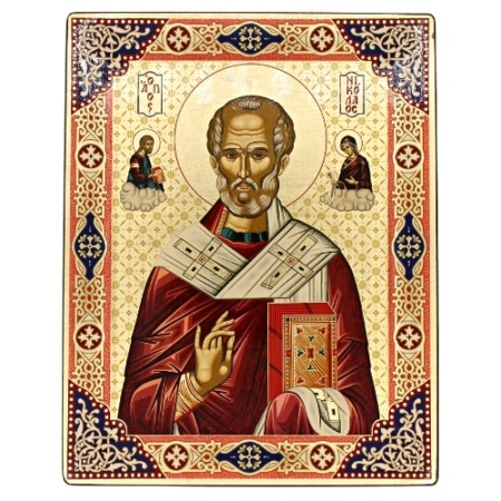 Icon Saint Nicholas SF Series, Religious Artwork