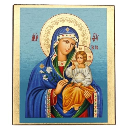 Icon of Virgin Mary Eternal Bloom Freestanding - Religious Artwork