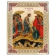 Icon The Resurrection SF Series Gold & Wood, Christian Artwork