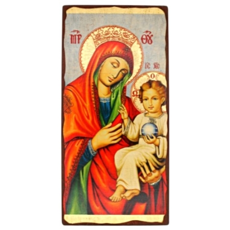 Icon of Virgin Mary with Child SW Series, Spiritual Artwork