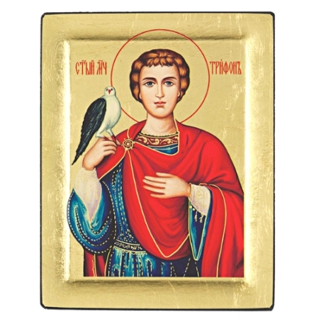 Icon of Saint Tryphon S Series, Religious Artwork