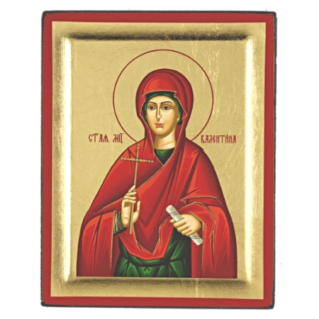 Icon of Saint Valentina S Series, Religious Artwork